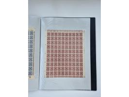 1922/23, Bestand von rund 390 Bogen, dabei OPD-Drucke und bessere wie 330B mehrfach und 334B, teils fehlerhaft bzw. gefaltet/