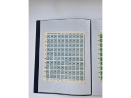 1922/23, Bestand von rund 390 Bogen, dabei OPD-Drucke und bessere wie 330B mehrfach und 334B, teils fehlerhaft bzw. gefaltet/