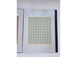1922/23, Bestand von rund 390 Bogen, dabei OPD-Drucke und bessere wie 330B mehrfach und 334B, teils fehlerhaft bzw. gefaltet/