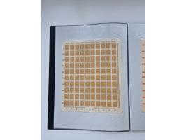 1922/23, Bestand von rund 390 Bogen, dabei OPD-Drucke und bessere wie 330B mehrfach und 334B, teils fehlerhaft bzw. gefaltet/