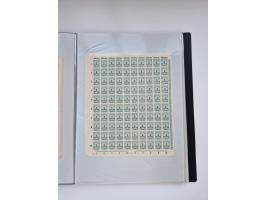 1922/23, Bestand von rund 390 Bogen, dabei OPD-Drucke und bessere wie 330B mehrfach und 334B, teils fehlerhaft bzw. gefaltet/