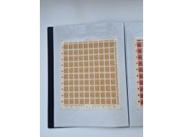 1922/23, Bestand von rund 390 Bogen, dabei OPD-Drucke und bessere wie 330B mehrfach und 334B, teils fehlerhaft bzw. gefaltet/