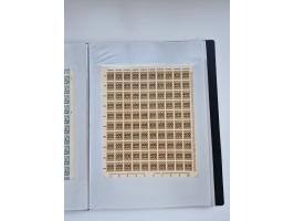 1922/23, Bestand von rund 390 Bogen, dabei OPD-Drucke und bessere wie 330B mehrfach und 334B, teils fehlerhaft bzw. gefaltet/