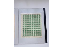 1922/23, Bestand von rund 390 Bogen, dabei OPD-Drucke und bessere wie 330B mehrfach und 334B, teils fehlerhaft bzw. gefaltet/