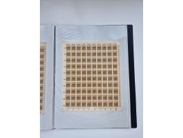 1922/23, Bestand von rund 390 Bogen, dabei OPD-Drucke und bessere wie 330B mehrfach und 334B, teils fehlerhaft bzw. gefaltet/