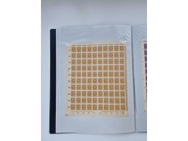 1922/23, Bestand von rund 390 Bogen, dabei OPD-Drucke und bessere wie 330B mehrfach und 334B, teils fehlerhaft bzw. gefaltet/