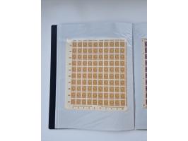 1922/23, Bestand von rund 390 Bogen, dabei OPD-Drucke und bessere wie 330B mehrfach und 334B, teils fehlerhaft bzw. gefaltet/