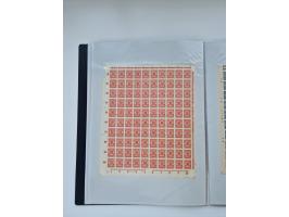 1922/23, Bestand von rund 390 Bogen, dabei OPD-Drucke und bessere wie 330B mehrfach und 334B, teils fehlerhaft bzw. gefaltet/