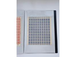 1922/23, Bestand von rund 390 Bogen, dabei OPD-Drucke und bessere wie 330B mehrfach und 334B, teils fehlerhaft bzw. gefaltet/