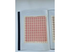 1922/23, Bestand von rund 390 Bogen, dabei OPD-Drucke und bessere wie 330B mehrfach und 334B, teils fehlerhaft bzw. gefaltet/