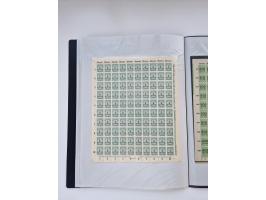 1922/23, Bestand von rund 390 Bogen, dabei OPD-Drucke und bessere wie 330B mehrfach und 334B, teils fehlerhaft bzw. gefaltet/