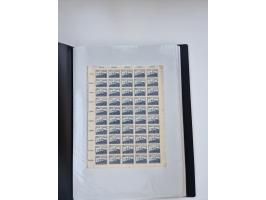 1922/23, Bestand von rund 390 Bogen, dabei OPD-Drucke und bessere wie 330B mehrfach und 334B, teils fehlerhaft bzw. gefaltet/