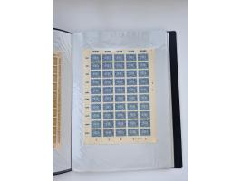 1922/23, Bestand von rund 390 Bogen, dabei OPD-Drucke und bessere wie 330B mehrfach und 334B, teils fehlerhaft bzw. gefaltet/