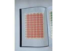 1922/23, Bestand von rund 390 Bogen, dabei OPD-Drucke und bessere wie 330B mehrfach und 334B, teils fehlerhaft bzw. gefaltet/