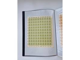 1922/23, Bestand von rund 390 Bogen, dabei OPD-Drucke und bessere wie 330B mehrfach und 334B, teils fehlerhaft bzw. gefaltet/