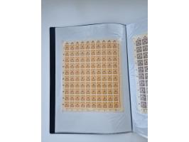 1922/23, Bestand von rund 390 Bogen, dabei OPD-Drucke und bessere wie 330B mehrfach und 334B, teils fehlerhaft bzw. gefaltet/