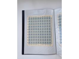 1922/23, Bestand von rund 390 Bogen, dabei OPD-Drucke und bessere wie 330B mehrfach und 334B, teils fehlerhaft bzw. gefaltet/