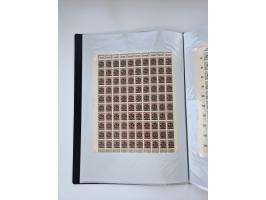 1922/23, Bestand von rund 390 Bogen, dabei OPD-Drucke und bessere wie 330B mehrfach und 334B, teils fehlerhaft bzw. gefaltet/