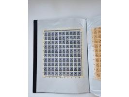 1922/23, Bestand von rund 390 Bogen, dabei OPD-Drucke und bessere wie 330B mehrfach und 334B, teils fehlerhaft bzw. gefaltet/