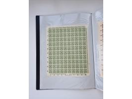 1922/23, Bestand von rund 390 Bogen, dabei OPD-Drucke und bessere wie 330B mehrfach und 334B, teils fehlerhaft bzw. gefaltet/