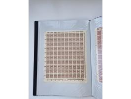 1922/23, Bestand von rund 390 Bogen, dabei OPD-Drucke und bessere wie 330B mehrfach und 334B, teils fehlerhaft bzw. gefaltet/