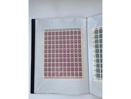 1922/23, Bestand von rund 390 Bogen, dabei OPD-Drucke und bessere wie 330B mehrfach und 334B, teils fehlerhaft bzw. gefaltet/