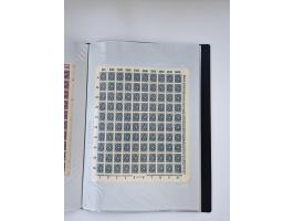 1922/23, Bestand von rund 390 Bogen, dabei OPD-Drucke und bessere wie 330B mehrfach und 334B, teils fehlerhaft bzw. gefaltet/