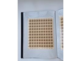 1922/23, Bestand von rund 390 Bogen, dabei OPD-Drucke und bessere wie 330B mehrfach und 334B, teils fehlerhaft bzw. gefaltet/