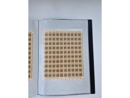 1922/23, Bestand von rund 390 Bogen, dabei OPD-Drucke und bessere wie 330B mehrfach und 334B, teils fehlerhaft bzw. gefaltet/