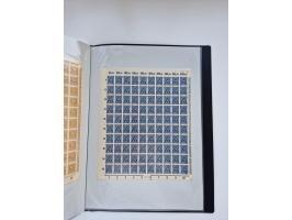 1922/23, Bestand von rund 390 Bogen, dabei OPD-Drucke und bessere wie 330B mehrfach und 334B, teils fehlerhaft bzw. gefaltet/