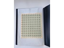 1922/23, Bestand von rund 390 Bogen, dabei OPD-Drucke und bessere wie 330B mehrfach und 334B, teils fehlerhaft bzw. gefaltet/