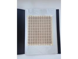 1922/23, Bestand von rund 390 Bogen, dabei OPD-Drucke und bessere wie 330B mehrfach und 334B, teils fehlerhaft bzw. gefaltet/