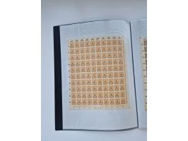 1922/23, Bestand von rund 390 Bogen, dabei OPD-Drucke und bessere wie 330B mehrfach und 334B, teils fehlerhaft bzw. gefaltet/