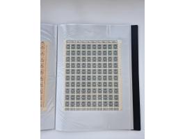 1922/23, Bestand von rund 390 Bogen, dabei OPD-Drucke und bessere wie 330B mehrfach und 334B, teils fehlerhaft bzw. gefaltet/