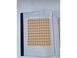 1922/23, Bestand von rund 390 Bogen, dabei OPD-Drucke und bessere wie 330B mehrfach und 334B, teils fehlerhaft bzw. gefaltet/