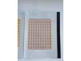 1922/23, Bestand von rund 390 Bogen, dabei OPD-Drucke und bessere wie 330B mehrfach und 334B, teils fehlerhaft bzw. gefaltet/