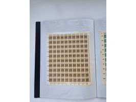 1922/23, Bestand von rund 390 Bogen, dabei OPD-Drucke und bessere wie 330B mehrfach und 334B, teils fehlerhaft bzw. gefaltet/