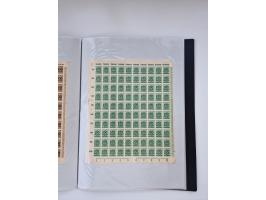 1922/23, Bestand von rund 390 Bogen, dabei OPD-Drucke und bessere wie 330B mehrfach und 334B, teils fehlerhaft bzw. gefaltet/