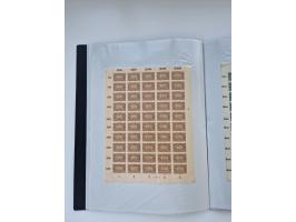 1922/23, Bestand von rund 390 Bogen, dabei OPD-Drucke und bessere wie 330B mehrfach und 334B, teils fehlerhaft bzw. gefaltet/