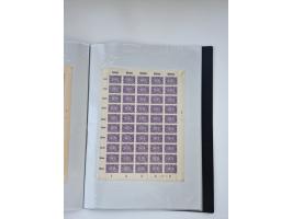 1922/23, Bestand von rund 390 Bogen, dabei OPD-Drucke und bessere wie 330B mehrfach und 334B, teils fehlerhaft bzw. gefaltet/