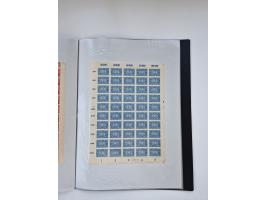 1922/23, Bestand von rund 390 Bogen, dabei OPD-Drucke und bessere wie 330B mehrfach und 334B, teils fehlerhaft bzw. gefaltet/