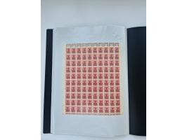 1922/23, Bestand von rund 390 Bogen, dabei OPD-Drucke und bessere wie 330B mehrfach und 334B, teils fehlerhaft bzw. gefaltet/