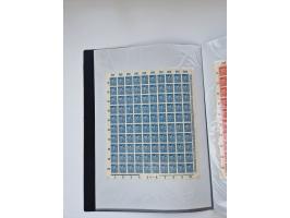 1922/23, Bestand von rund 390 Bogen, dabei OPD-Drucke und bessere wie 330B mehrfach und 334B, teils fehlerhaft bzw. gefaltet/