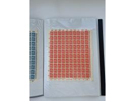 1922/23, Bestand von rund 390 Bogen, dabei OPD-Drucke und bessere wie 330B mehrfach und 334B, teils fehlerhaft bzw. gefaltet/