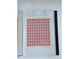 1922/23, Bestand von rund 390 Bogen, dabei OPD-Drucke und bessere wie 330B mehrfach und 334B, teils fehlerhaft bzw. gefaltet/