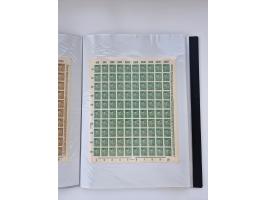 1922/23, Bestand von rund 390 Bogen, dabei OPD-Drucke und bessere wie 330B mehrfach und 334B, teils fehlerhaft bzw. gefaltet/