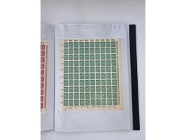 1922/23, Bestand von rund 390 Bogen, dabei OPD-Drucke und bessere wie 330B mehrfach und 334B, teils fehlerhaft bzw. gefaltet/