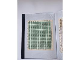 1922/23, Bestand von rund 390 Bogen, dabei OPD-Drucke und bessere wie 330B mehrfach und 334B, teils fehlerhaft bzw. gefaltet/