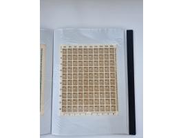 1922/23, Bestand von rund 390 Bogen, dabei OPD-Drucke und bessere wie 330B mehrfach und 334B, teils fehlerhaft bzw. gefaltet/