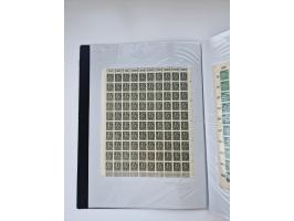 1922/23, Bestand von rund 390 Bogen, dabei OPD-Drucke und bessere wie 330B mehrfach und 334B, teils fehlerhaft bzw. gefaltet/